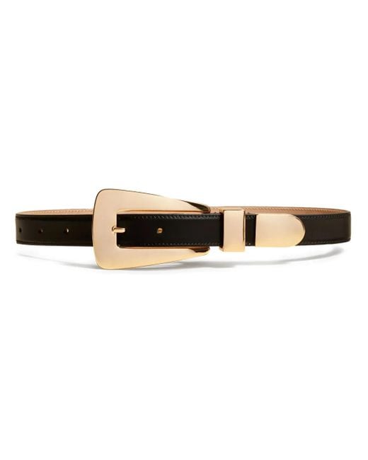 Khaite Black The Lucca Leather Belt