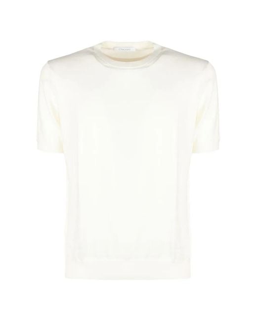 Cruciani White Crew-Neck T-Shirt for men