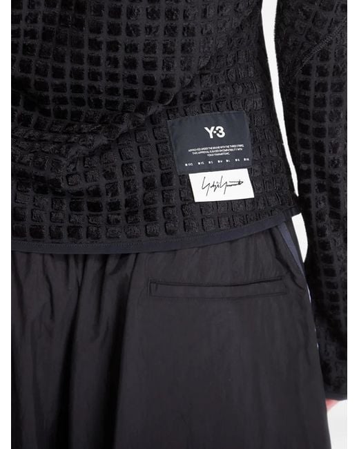 Y-3 Black Reversible Long-Sleeve T-Shirt