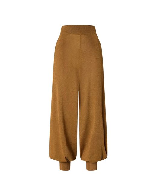 Pinko Brown Cuffed Trousers