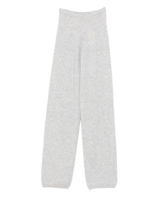 AYA MUSE Broek Van Kasjmierblend in het White
