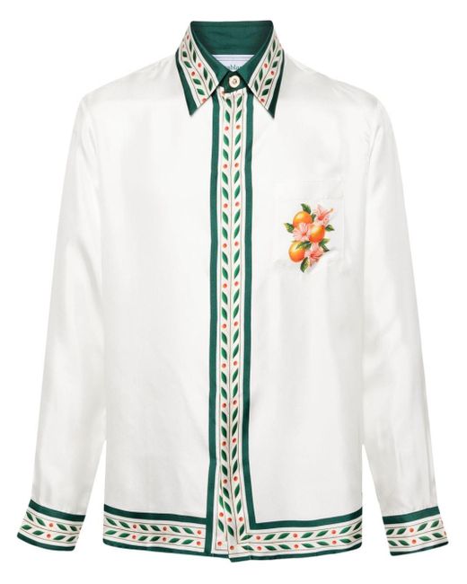 Camicia Oranges En Fleur di Casablancabrand in White da Uomo