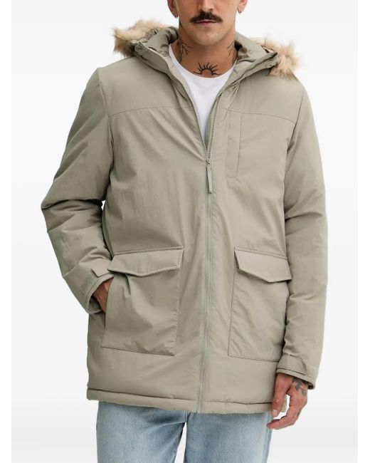 Adidas Gray Hooded Jacket for men