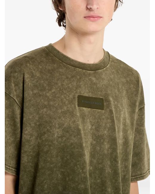 Under Armour Green Project Rock Patch T-Shirt for men
