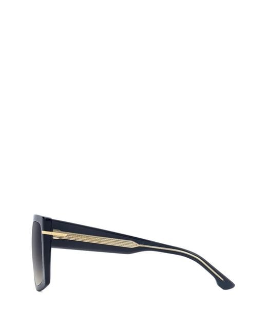 Victoria Beckham Gray Square-Frame Sunglasses