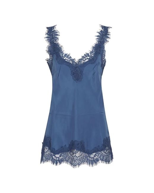 Gold Hawk Blue Megan Lace-Trim Camisole Top