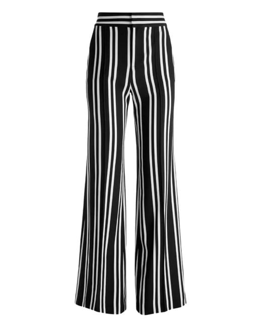 Alice + Olivia Gestreepte Broek in het Black