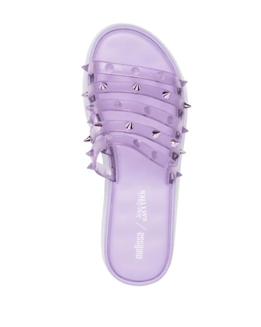 Jean Paul Gaultier Purple X Melissa Punk Love Becky Platform Slides