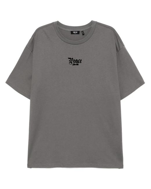 メンズ FIVE CM ロゴプリント Tシャツ Gray