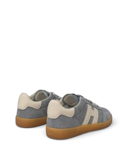 Hogan Blue Sneakers Mit Logo-Patch