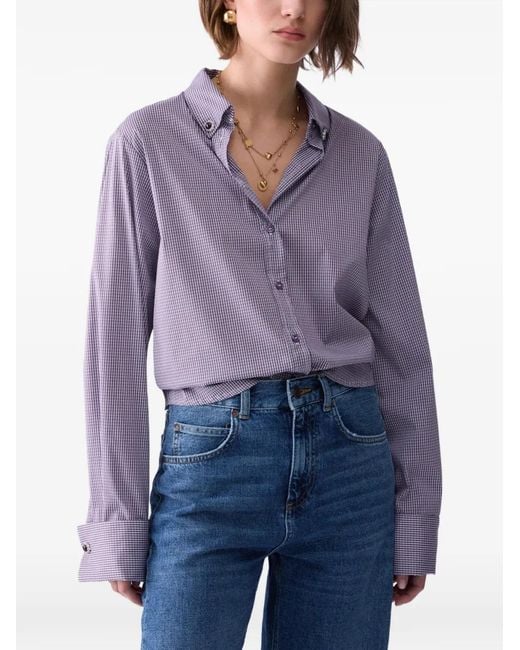 Liu Jo Gestreept Blouse in het Purple