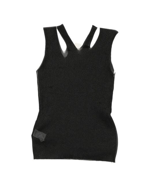 Yohji Yamamoto Black 12G 3*3 Ribbed Sweater