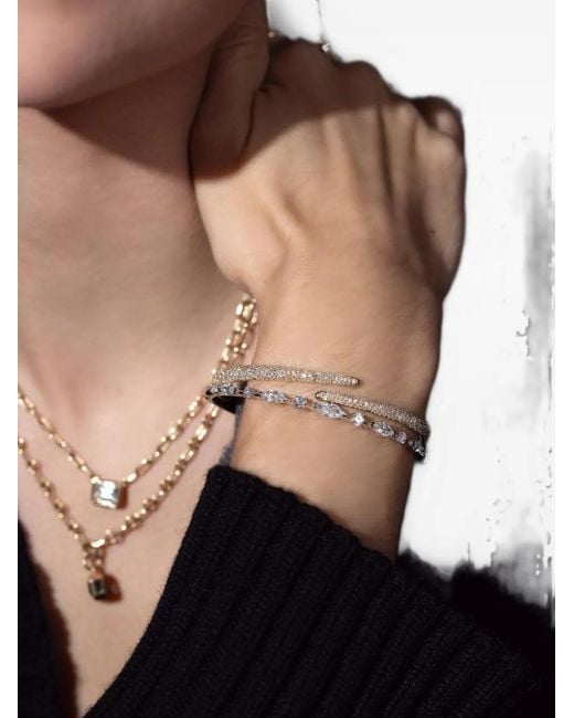 Kwiat Brown Cobblestone Diamond Crossover Bangle