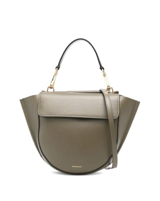 Wandler Metallic Mini Hortensia Flap Tote Bag