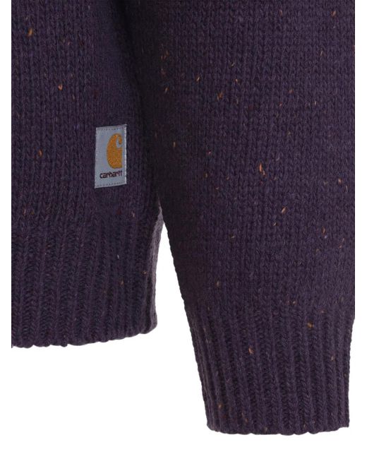 Carhartt Blue Speckled Raglan Sweater for men