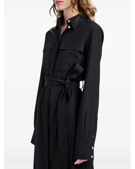 Proenza Schouler Black Mckenna Midi Dress