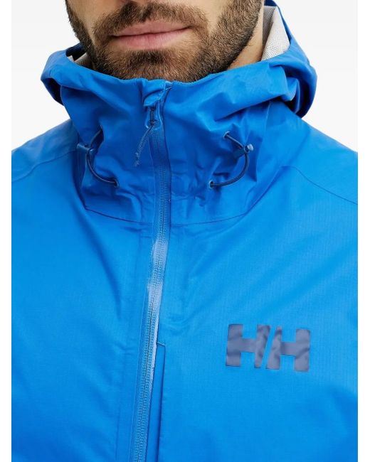 Helly Hansen Blue Loke Zip-Front Hooded Jacket for men