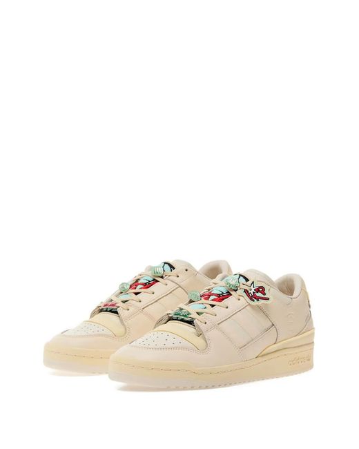 Adidas Natural Embroidered-Patch Sneakers for men