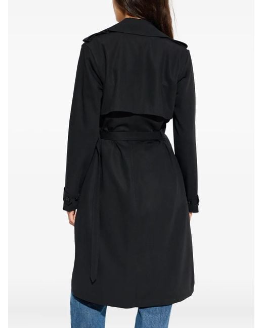 Burberry Black Wool Trench Dress