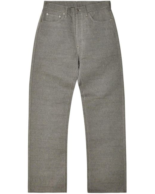 Maison Margiela Gerade Jeans mit hohem Bund in Gray für Herren
