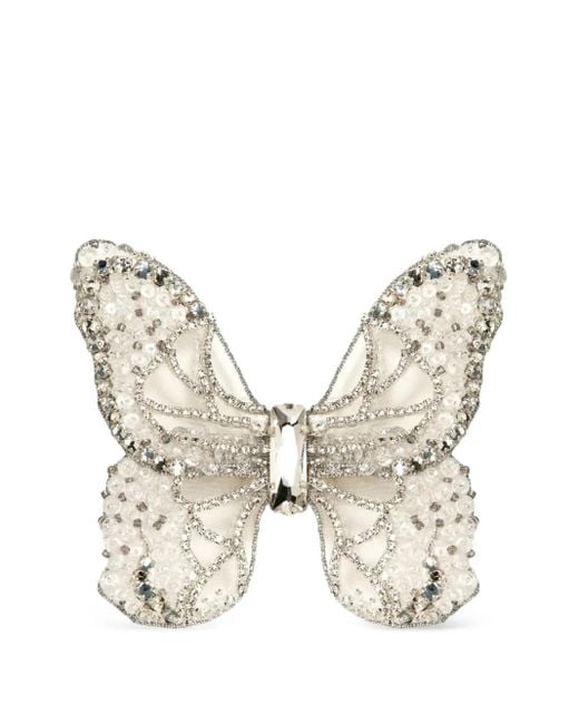 Jennifer Behr Natural Absolem Crystal Butterfly Hair Clip