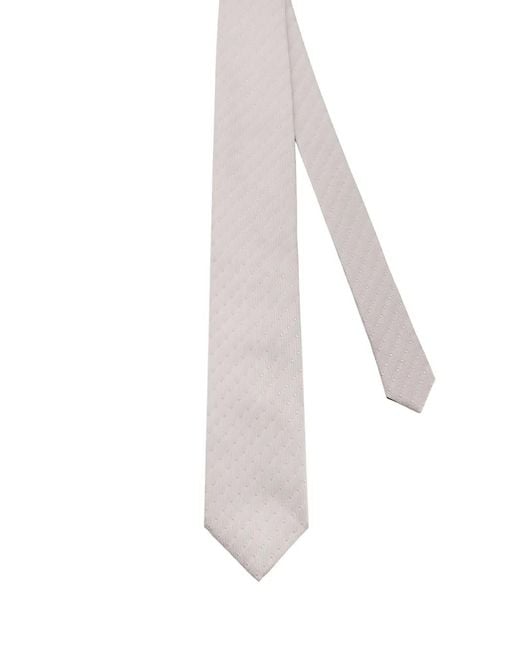 Tom Ford White Polka-Dot Silk Tie Accessories for men