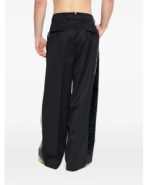 Vetements Black Side-Panel Trousers for men