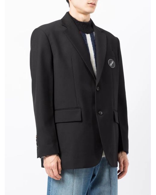 we11done Oversized Blazer in het Black