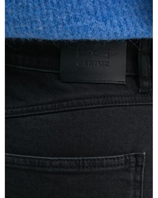 Gestuz Black Denim Mini Skirt