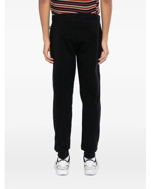 Moschino Black Teddy Bear Drawstring Track Pants for men