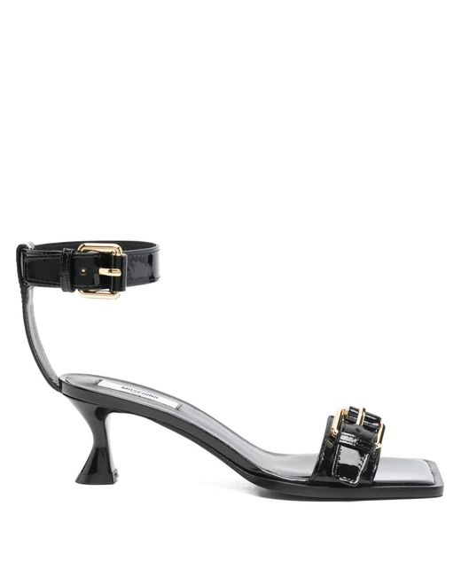 Moschino Black 60Mm Buckle-Embellished Sandals