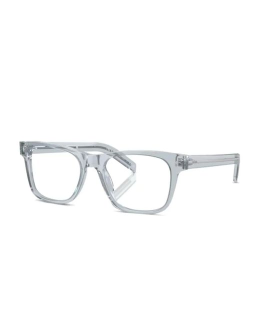 Prada Brille Mit Eckigem Gestell in Blue für Herren