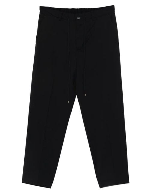 Briglia 1949 Black Convents Tapered Trousers for men