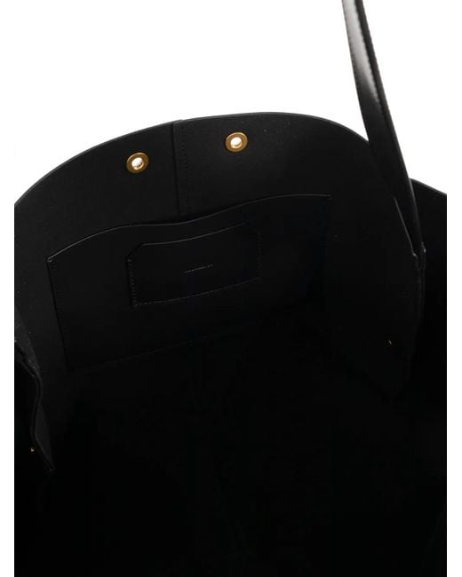 AllSaints Black Large Rosalie Leather Tote Bag