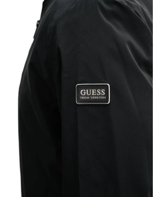 Guess Bomberjack Met Logopatch in het Black voor heren