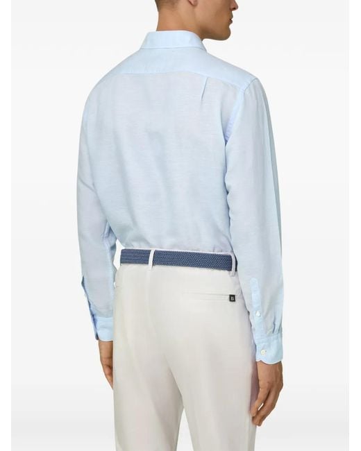 Boggi Blue Regular-Fit Shirt for men