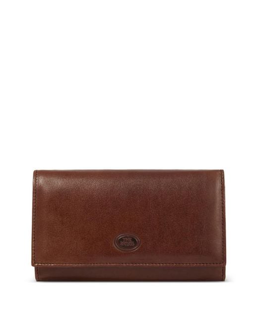 The Bridge Brown Logo-Plaque Leather Wallet