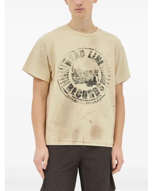 GALLERY DEPT. T-Shirt Met Grafische Print in het Natural voor heren