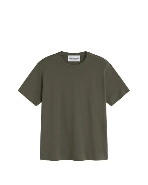 LES HÉRITIERS Green Supima T-Shirt for men