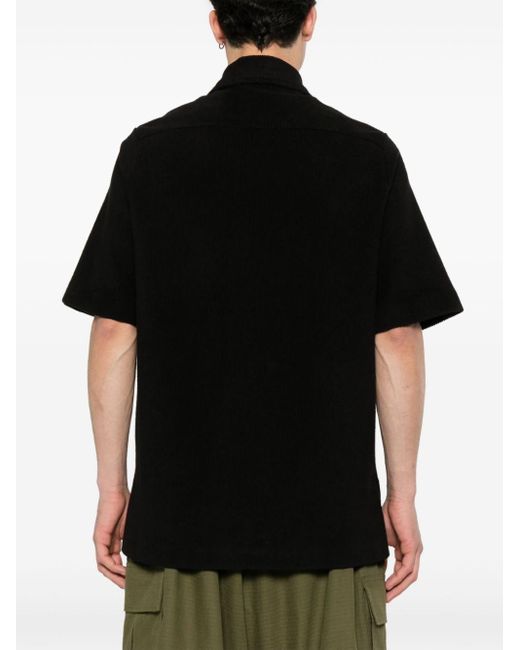 Camicia con zip di Jil Sander in Black da Uomo