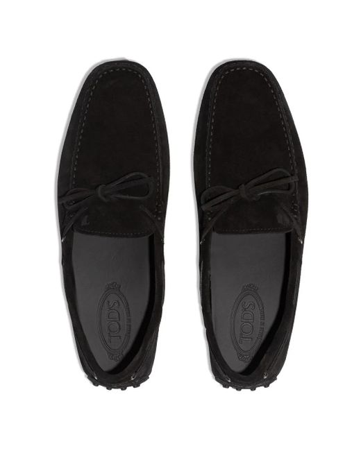 Tod's Black Flat Shoes for men