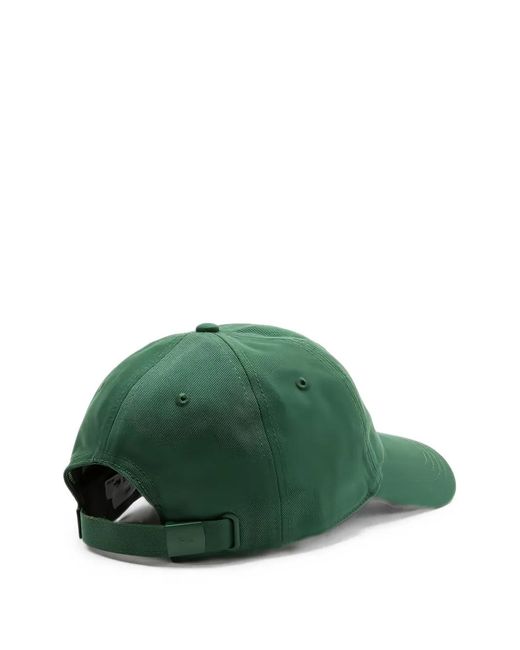 Lacoste Green Logo-Patch Twill Cap