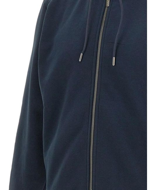 Colmar Blue Logo-Patch Zip-Up Hoodie for men