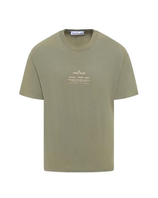 Stone Island Green T-Shirts for men