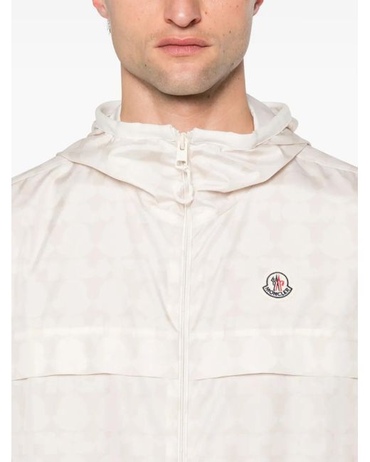 Moncler White Ifaty Rain Jacket for men