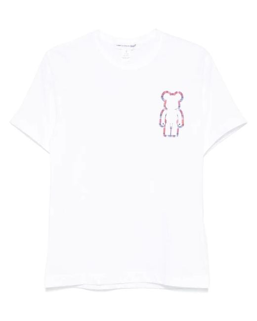 Comme des Garçons White T-Shirt With Print for men