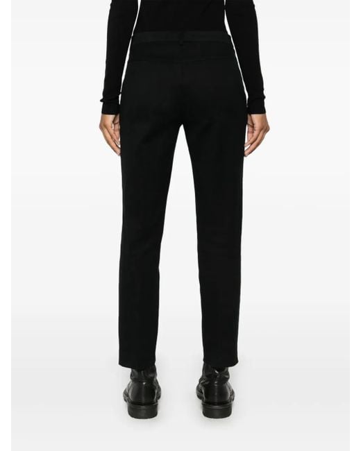 Aspesi Black Cropped Trousers