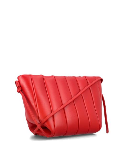 Maeden Red Boulevard Leather Shoulder Bag