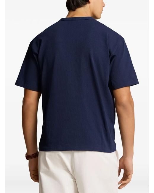 Polo Ralph Lauren Blue Logo-Detail T-Shirt for men