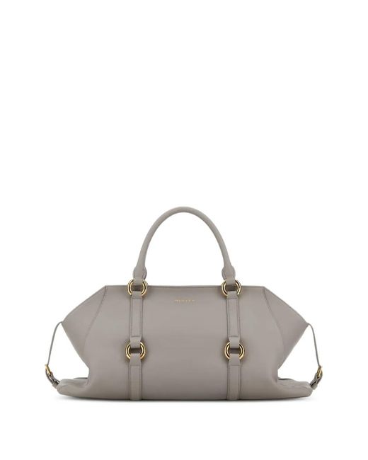 McQueen Gray Medium Farringdon Handbag